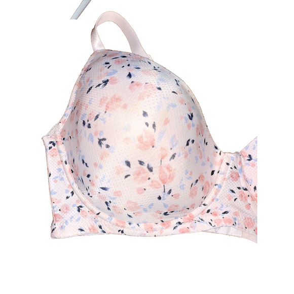 Laura Ashley Underwire Padded Floral Full Coverage Bra Size 42D Pink Romantic - Picture 4 of 10